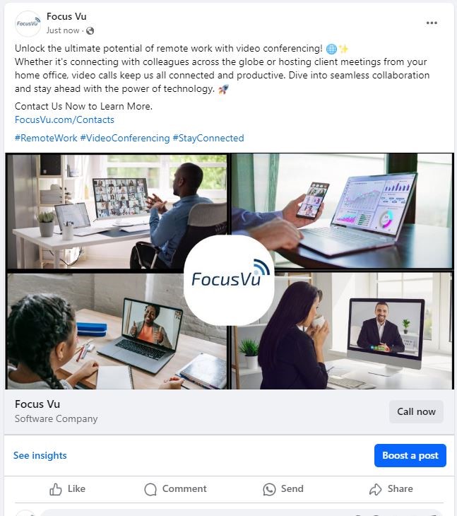 Focus Vu Facebook Post